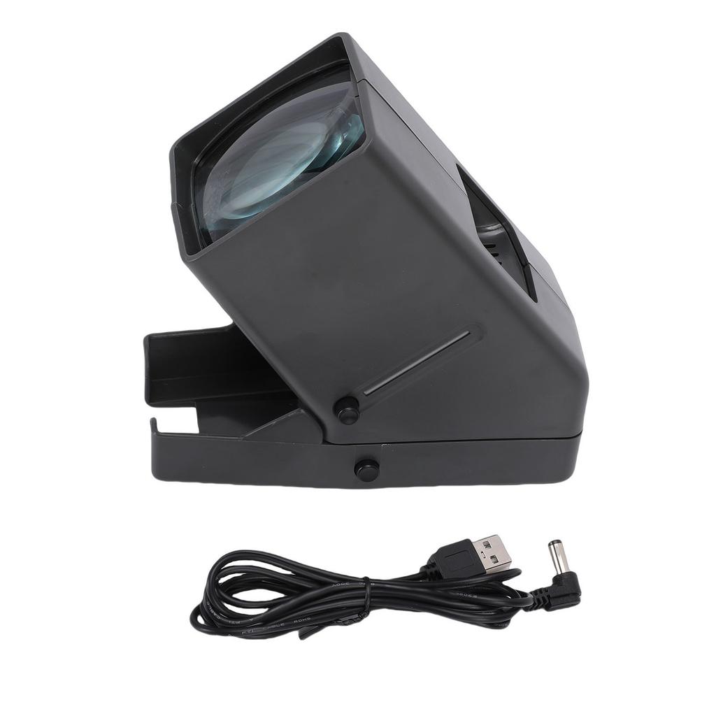 35mm Slide and Film Viewer 3X Magnification LED Lighted Illuminated Viewing USB Powered Battery Operated for 35mm