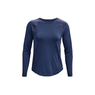 Mesh Training Long Sleeve Raglan T-Shirt Women Tops Blue 1368367-404