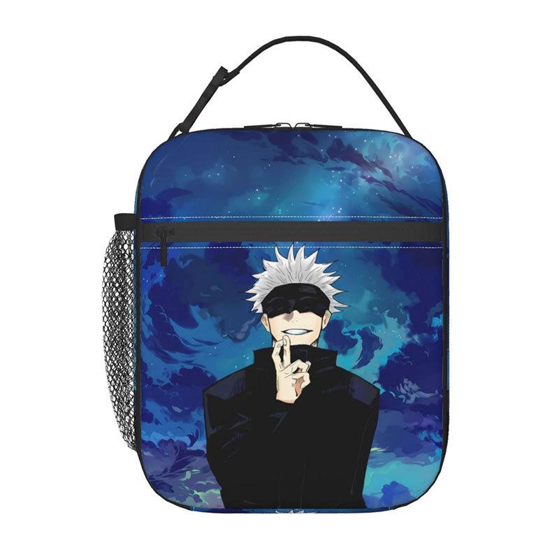 Spell Battle Printed Portable Student Lunch Bag Outdoor Bento Bag Insulated Lunch Box Bag Spell Return Battle