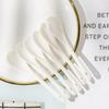 Set of 6 Premium White Porcelain Coffee Spoons for Espresso, Tea, Sauces, and Desserts
