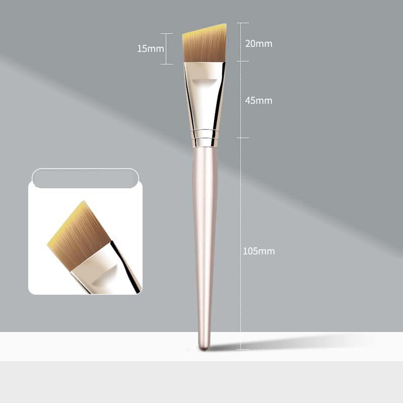 

Кисть для нанесения тональной основы скошенная головка ультратонкая кисть для нанесения тональной основы аппликатор для нанесения жидкого консилера инструмент для нанесения маски для лица золотой