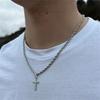 New Stainless Steel Cross Pendant Necklace for Men Women Minimalist Gold Color Jewelry Male Female Necklaces Chokers Gifts 2025