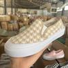 platform canvas shoes, breathable low-top student flats in spring and autumn, one-pedal lazy women's shoes