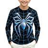 Children's Long Sleeve Round Neck Printed T-Shirt for Daily Casual Wear