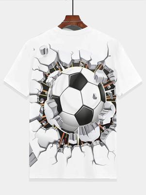 Children's Boy's Clothing 2024 Kids Clothes Tops Baby Boys Soccer Clothing T-shirty T-shirt for a Boy Top Shirts Short Sleeve