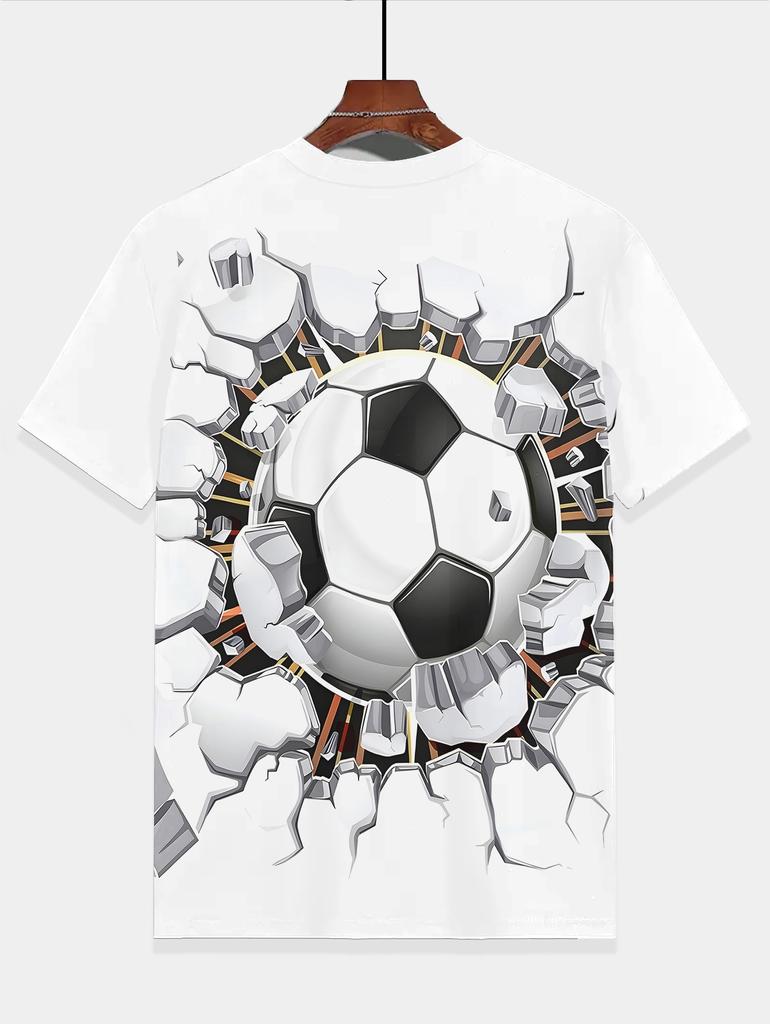 Children's Boy's Clothing 2024 Kids Clothes Tops Baby Boys Soccer Clothing T-shirty T-shirt for a Boy Top Shirts Short Sleeve