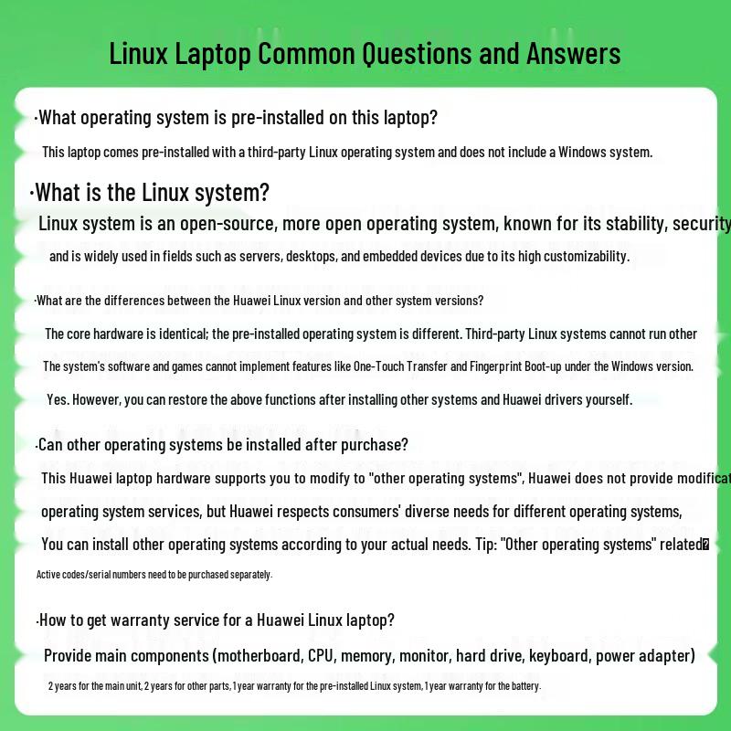 HUAWEI MateBook D14 2025 Linux System Laptop (CN version)