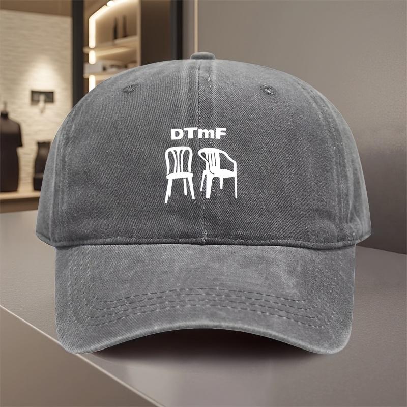 Adjustable Denim Baseball Cap Lightweight Printed Craft Hat Visor