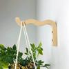 Natural Wood Wall Plant Hangers Hanging Flower Pot Hook Flower Bracket for Lanterns Wind Chimes Balcony Home Decor