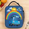 Cartoon Tayo The Little Bus Lunch Bag For Child Designer School Lunch Box Fashion Portable Zipper Oxford Cooler Bag