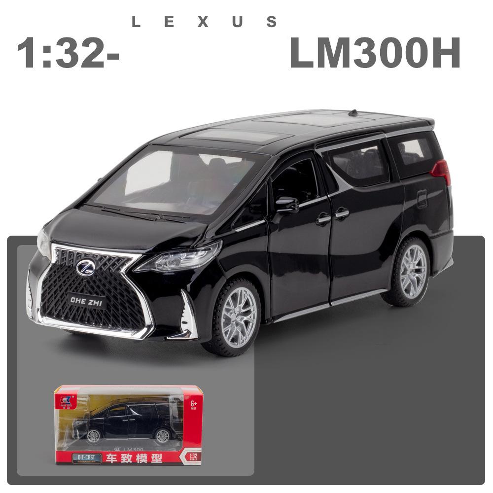 1/32 Scale LM300H Diecast Car Model Toy, Pull Back Toy Vehicle with Sound and Light for Kids Toddler Boys Girls Gift Collection