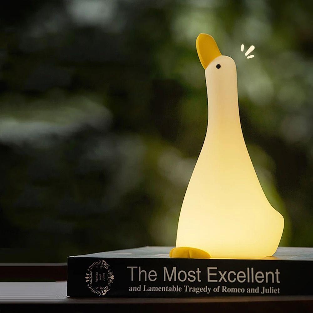 

Dimmable Duck Night Light Silicone Table Lamp Room Decor Sleeping Lamp Bedroom