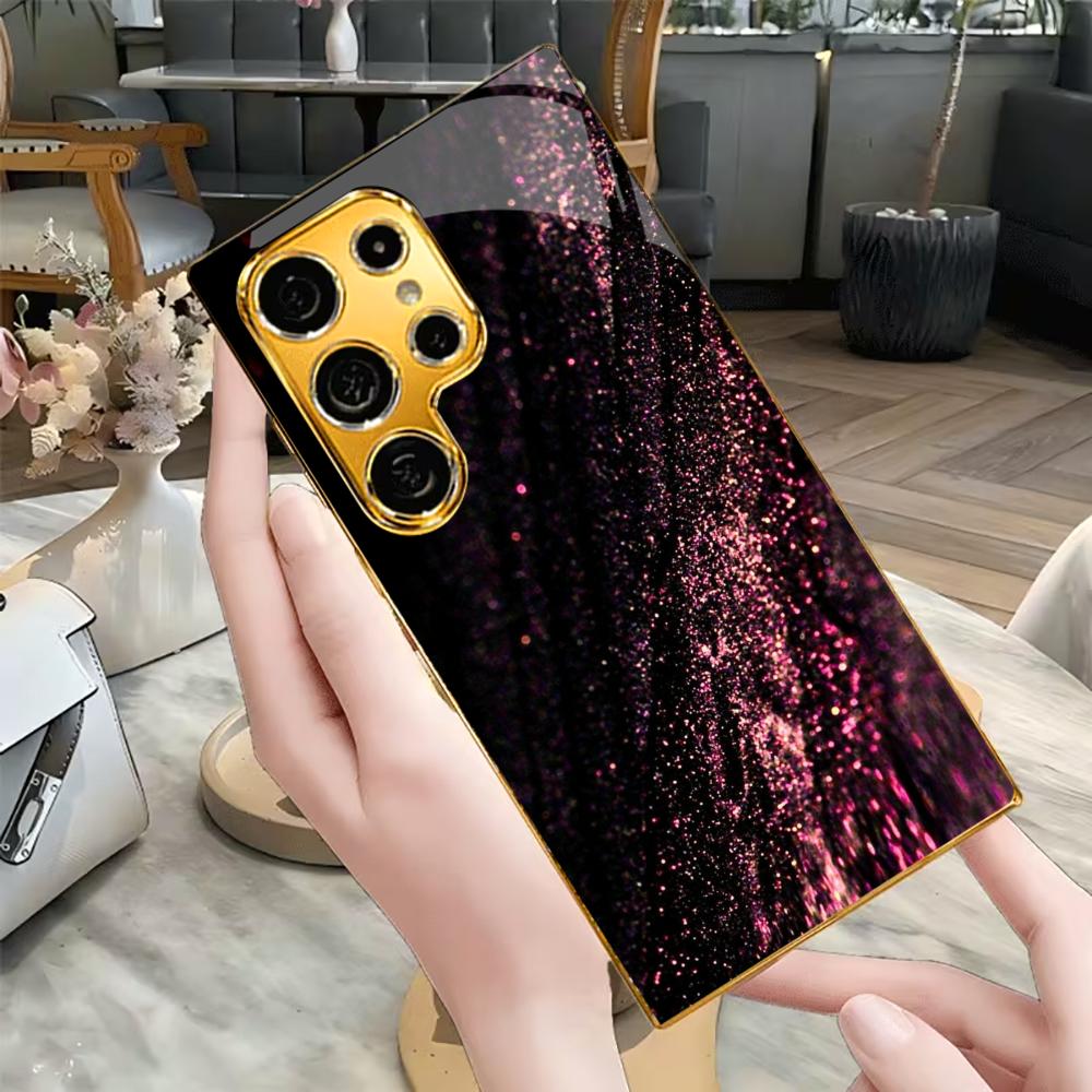 Cellphone New Bestseller Model PhoneCase Electroplated Glass PhoneCase for Samsung Galaxy S26 S25 S24 S23 S22 FE,Ultra,Plus