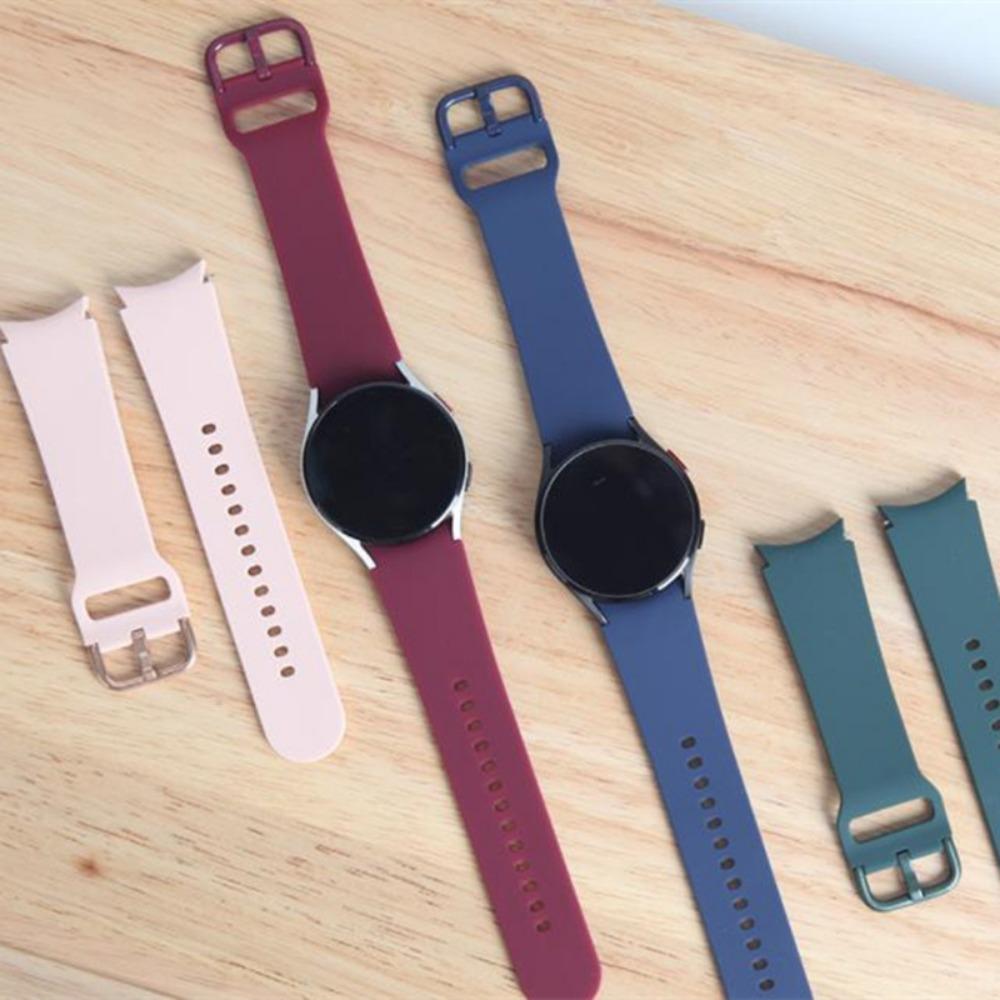 Silicone Band for Samsung Galaxy Watch 7/6/5/4 44mm 40mm/5 Pro 45mm Bracelet Galaxy Watch 4/6 Classic 47mm 43mm 46mm 42mm Strap