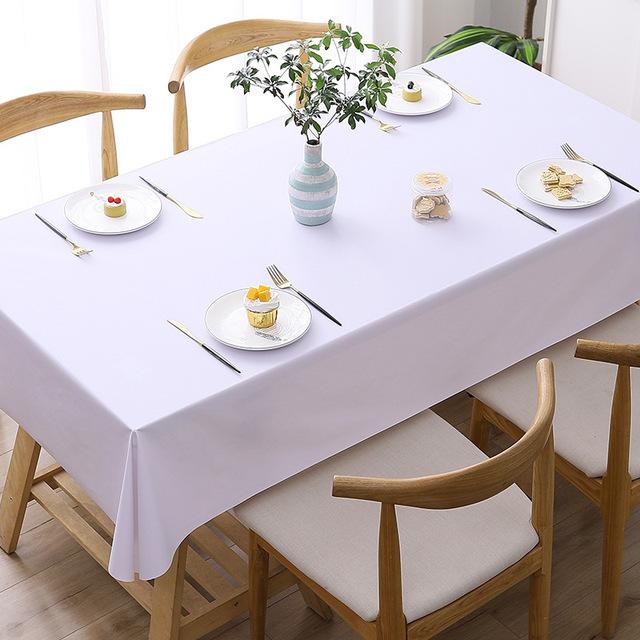 Rectangular Plastic Tablecloth Pvc Waterproof Antifouling Cover Outdoor Dining Table Cloth