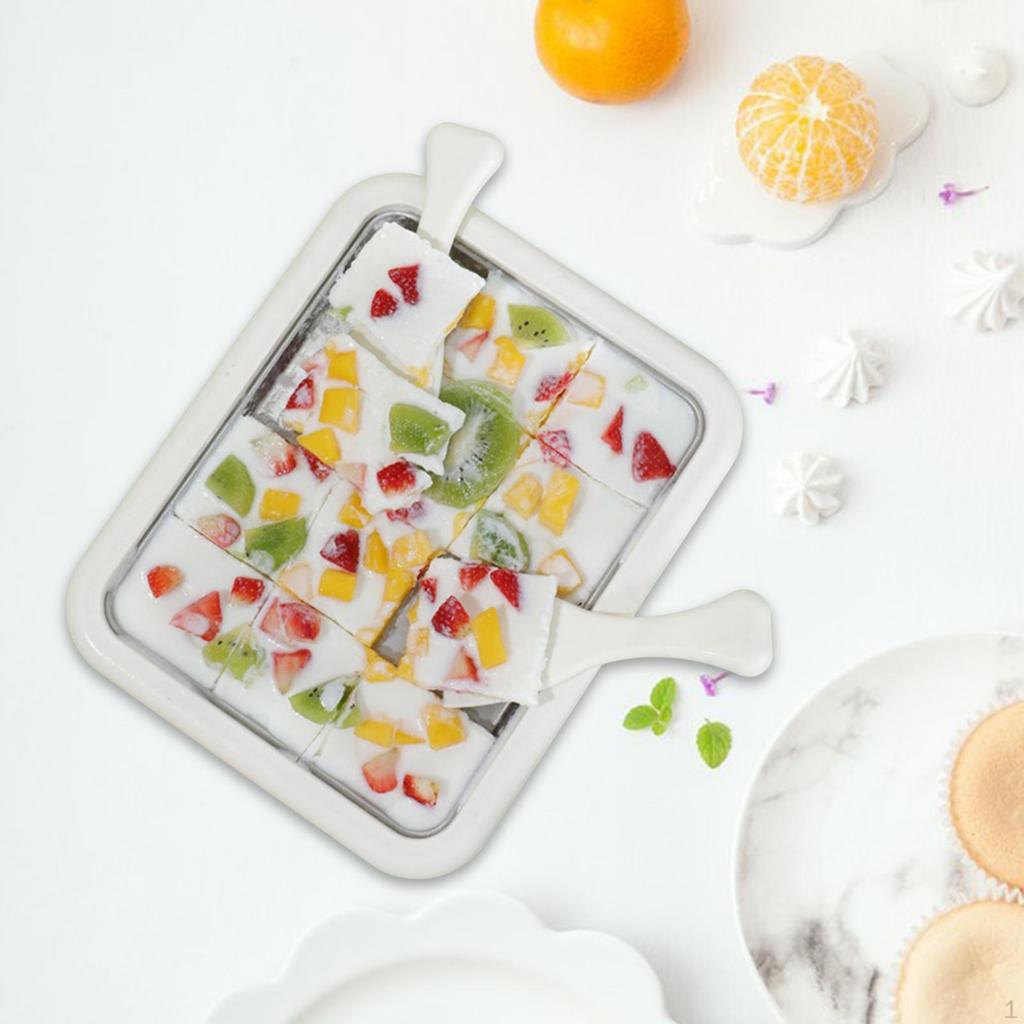 Ice Cream Maker Yogurt Rolls Tray Homemade Easy to Clean Fun Parent Child Activities DIY Versatile