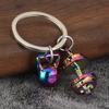 Sturdy Zinc Alloy Exercise Inspired Keychain Compact Gym Keyring Ideal For Active Lifestyle Travel Essential