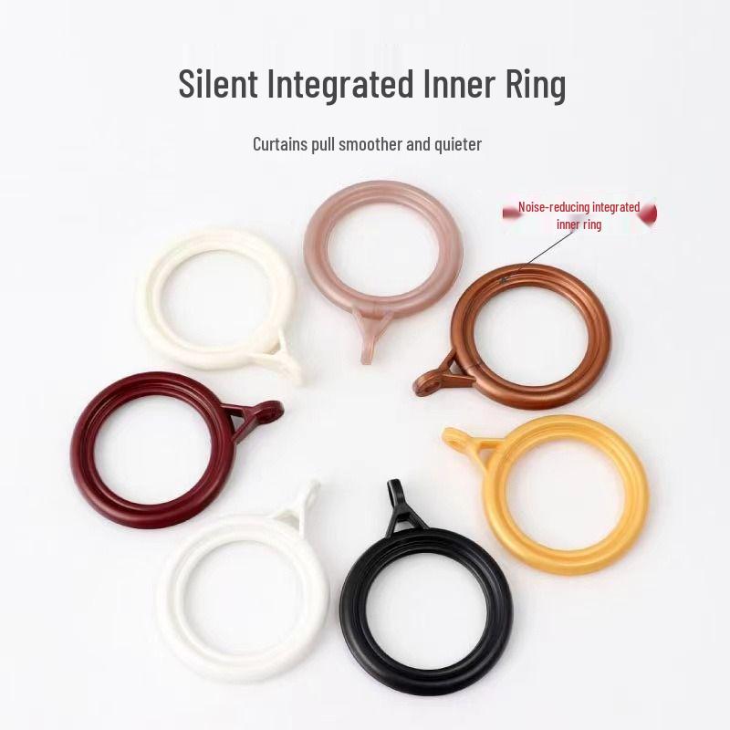 Tysta runda gardinkrokar för romerska stänger