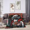 Art Crispies Terrifier Clown Blankets  Warm Novelty Plush Throw Blanket For Kids Living Room Flannel Bedspread Bed Cover