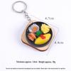3D Teppanyaki Steak and Sushi Keychain - Japanese Food Toy Bag Charm