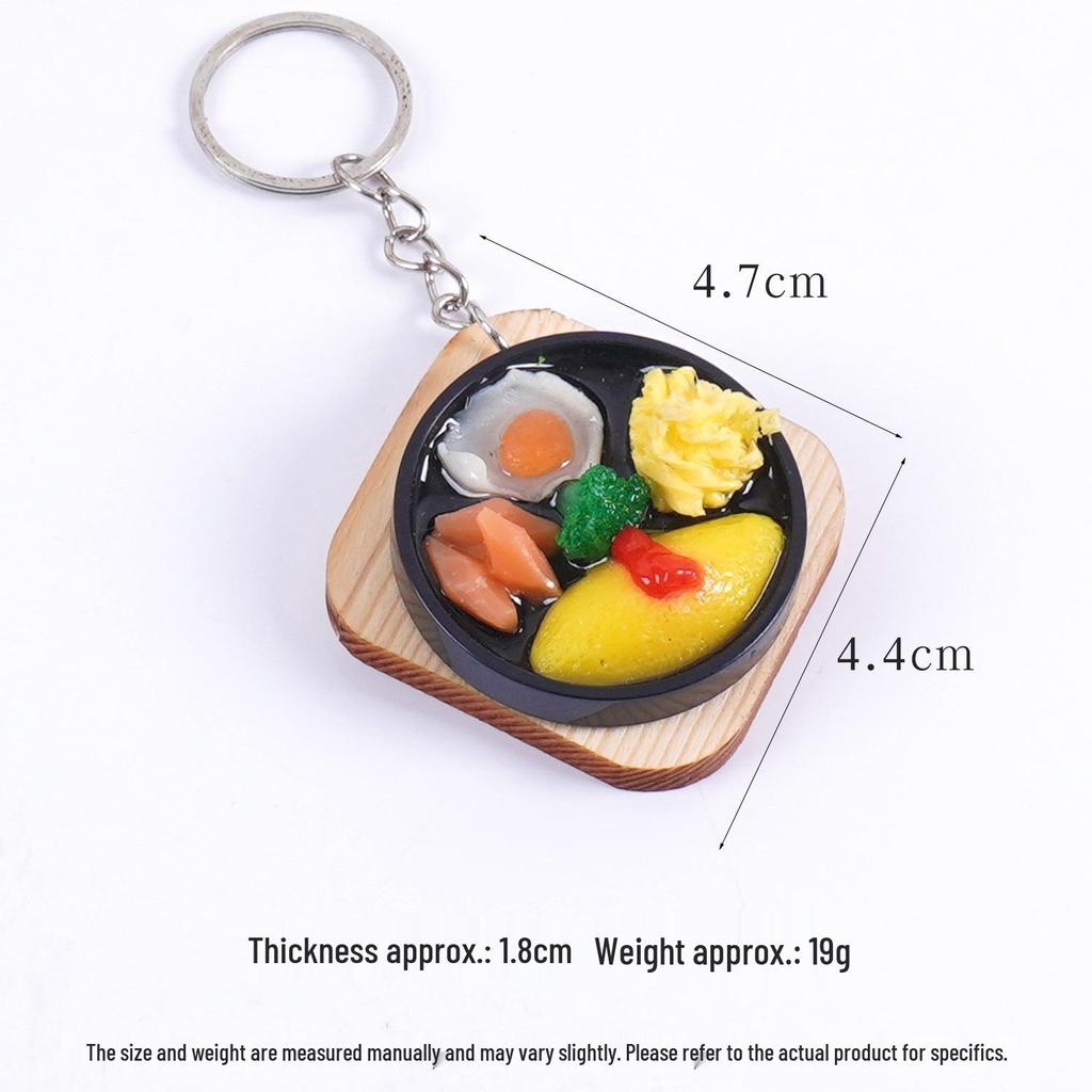 3D Teppanyaki Steak and Sushi Keychain - Japanese Food Toy Bag Charm