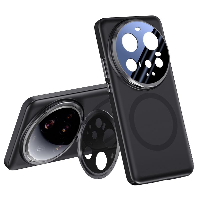 For Xiaomi 15 Ultra Case Compatible with MagSafe Lens Film Kickstand Hard PC Phone Cover