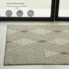 Nordic Style Dustproof Entrance Mat: Double-Layer Woven Polypropylene, Wear-Resistant, Sand-Scraper Hallway Floor Mat.
