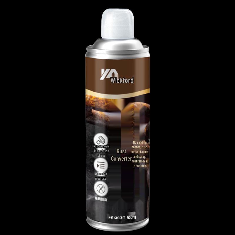 Weikagu VG400 Black Rust Converter Spray Primer, 650ml