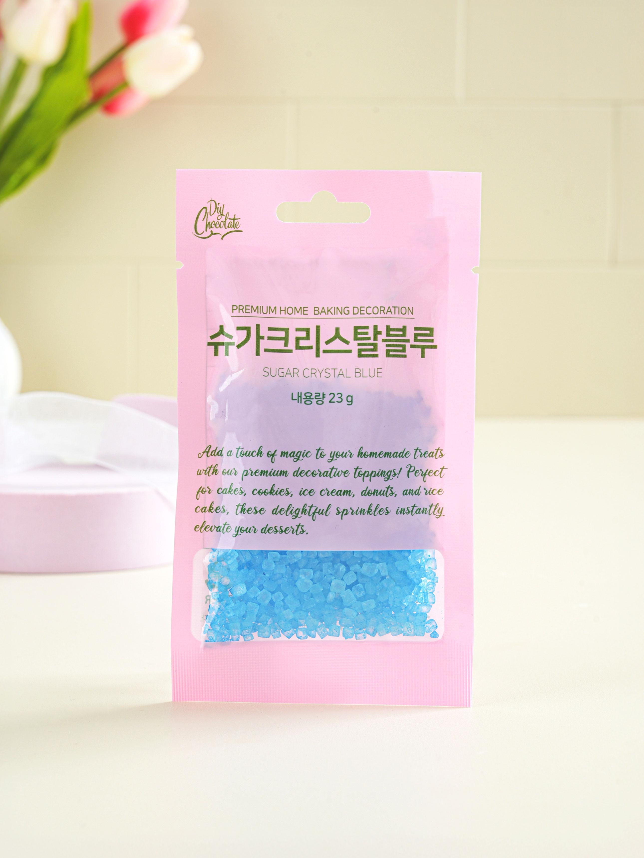 

Blue Sugar Crystals for Cake & Dessert Decorating 1ea