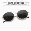 Round-frame sunglasses, stylish for both men and women, metal sunglasses