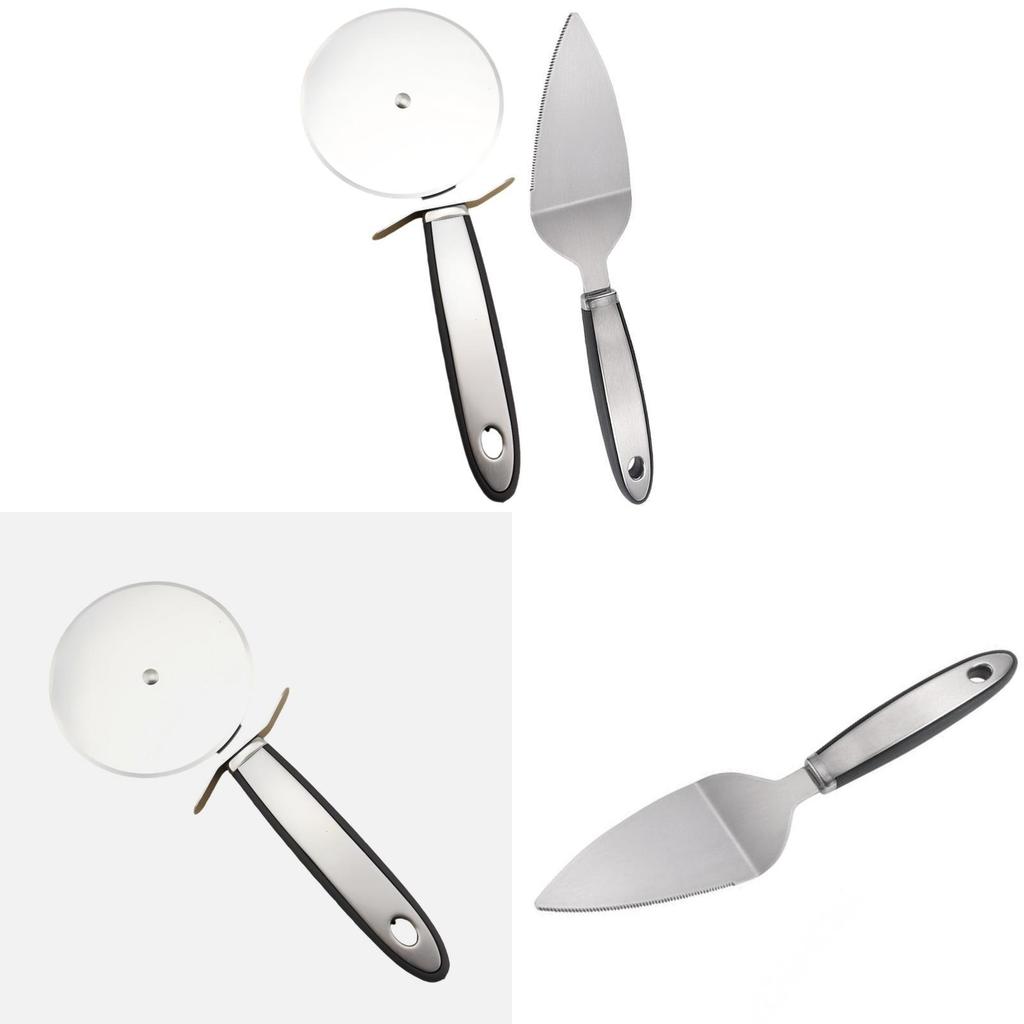 Stainless Steel Pizza Peel And Cutter For Baking And Cooking