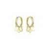 Boucles D'oreilles Zaccus Argent 925 Plaqué Or Jaune 18 Carats