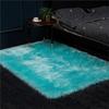 Nordic Style Plush Living Room Carpet - Cute Full Coverage Imitation Wool Rug for Bedroom & Sofa Area.