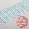 Tiras de Esmalte com Glitter com Lixa Fácil de Aplicar Remover Autoadesivas Unha Inteira Feminina Adesivo para Unhas Manicure Caseira Decoração DIY Nail Art Wrap