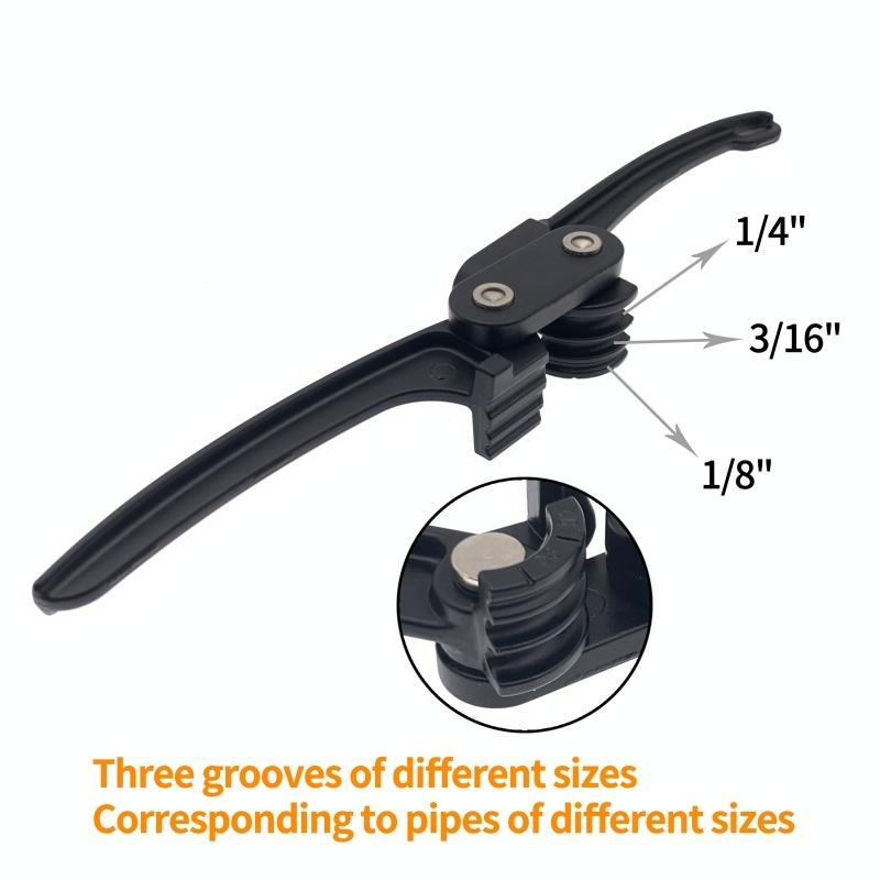 1Pcs Copper Tube Bender Tubing Bender 90°,Fuel Brake Pipe Bender Hand Tool 1/4“ 3/16” 1/8“ 3 in 1 Pipe Tubing Bender Pipe