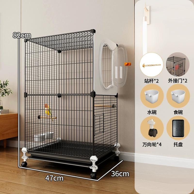 Large Bird Cage for Parrots New Design Luxury Villa for Budgies Cockatiels Lovebirds Spacious Premium Aviary with Modern Feature