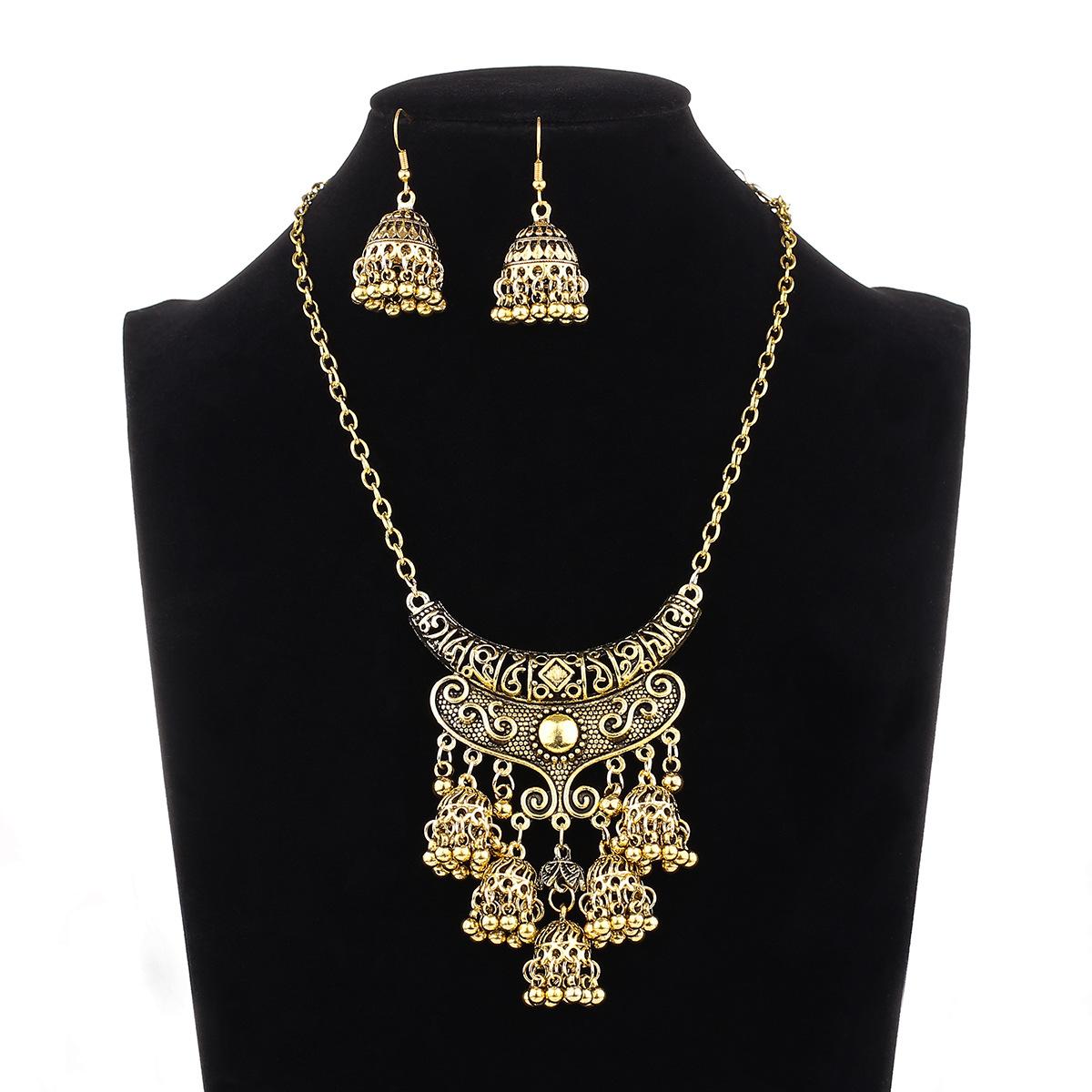 

Ювелирный набор в богемском стиле + ожерелье с колокольчиком + пейзажные фотоукрашения