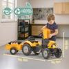 Tracteur à pédales FALK SuperBuilder - capot ouvrant et remorque - pour enfants de 2 à 5 ans