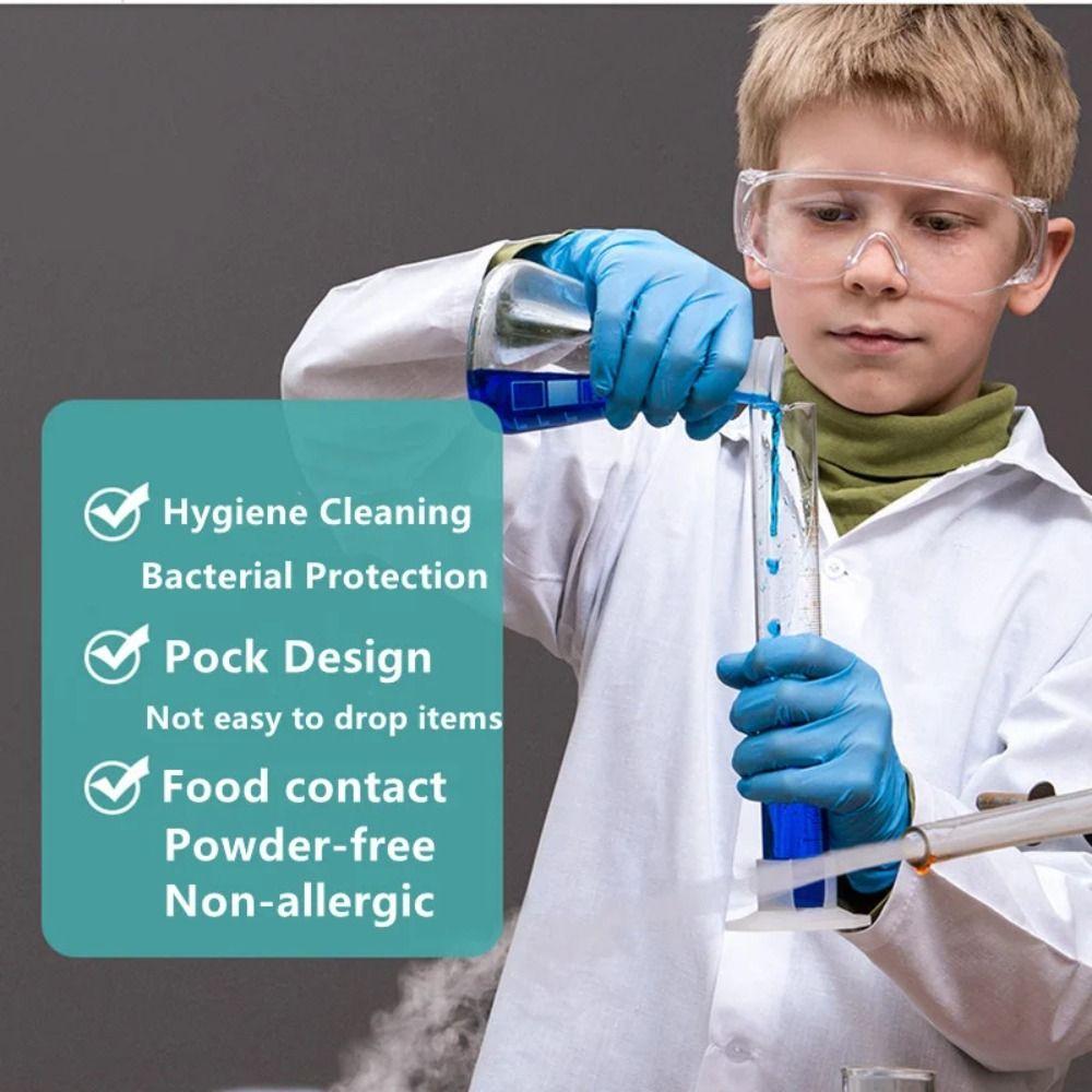 5 Pairs Latex Free Food Service Gloves Kids Cooking Gloves New Disposable Nitrile Gloves