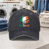 Irish Flag Pattern Washed Baseball Cap Adjustable Lightweight Dad Hat for Parties Fashion Outfits Birthday Gift