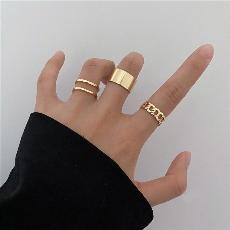 7Pcs/set Punk Finger Rings Black Rings Set Statement Korean Style Joint Ring For Women Gothic Fashion Jewelry 2026 Cool Vintage