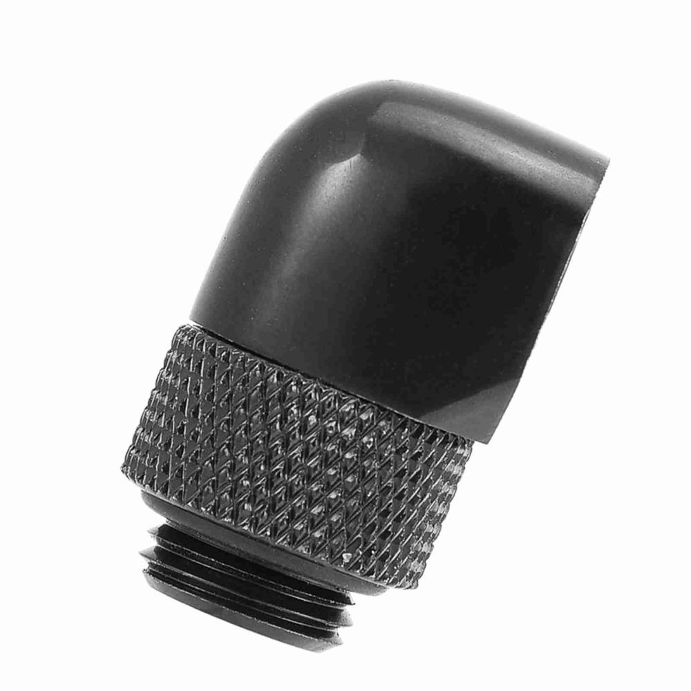 G1/4 Thread PC Water Cooling Fitting 90 Degrees Two Touch Fitting Elbow Connector  Soft Tubes
