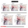 2pcs,2D Plane Printing Light Filtering Curtains Blossom Dreamscape Versatile 100% Polyester (without Rod) Home Decor for Bedroom