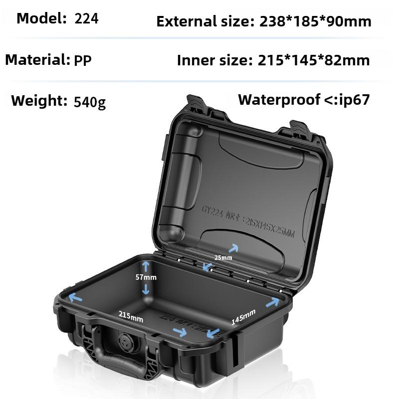 PP Equipment Safety Box Portable Multifunctional Toolbox Hardware Instrument Tools Storage Case Waterproof Tools Organizer