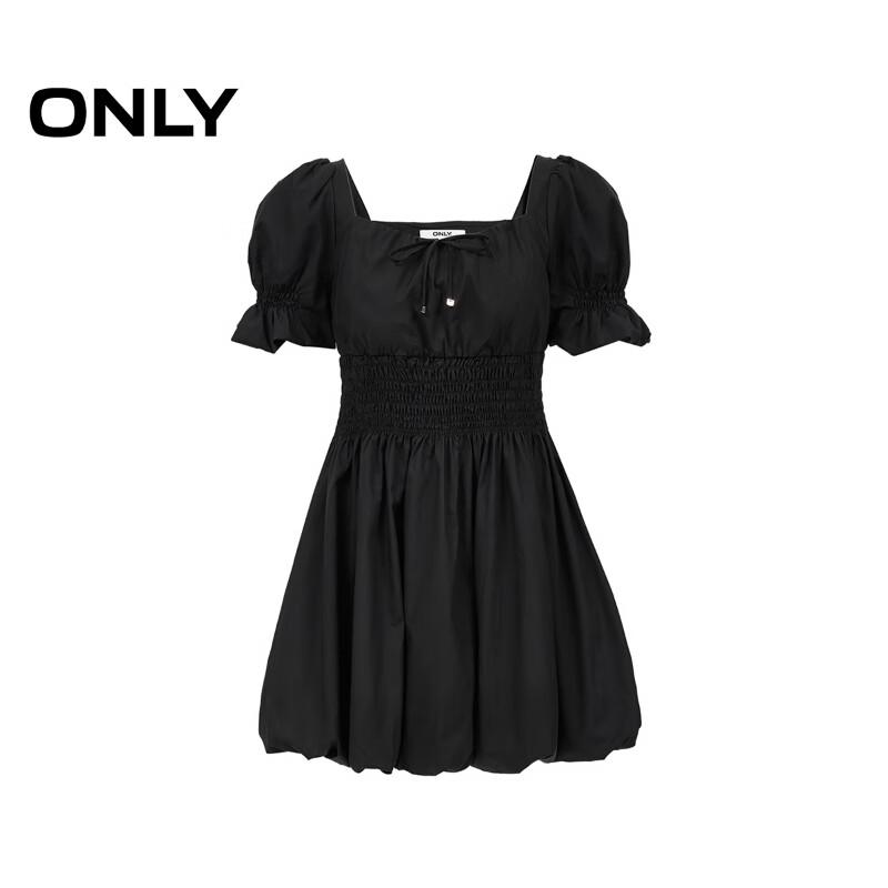 ONLY 2025 Spring Solid Color Waist Short Dress