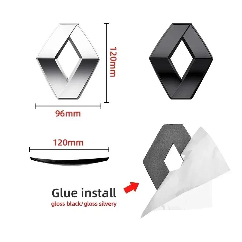 Voor Renault 2026 Nieuwe Naafdoppen ABS Auto Modificatie Logo Sticker Auto Motorkap Voorste Motorkap Grille Achterklep Sticker Voor Renault Clio 4