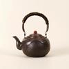 Copper Kettle Handmade with Wrapped Handle Dark Bronze for Tea Lovers, Collectors, Kitchen