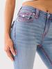 Y2k Femmes Vintage Gothique Brodé Hip Hop Street Pantalon en Denim Taille Haute Jambe Droite Jambe Large Jeans