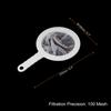 PATIKIL 235 x 145 mm Food Filter 100 Kitchen Mesh Filter Fine Mesh Sieve with for and Soy White Strainer, Mesh, Strainer, Handle, Juice, Coffee, Milk,