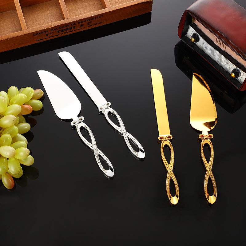 European light luxury knife and shovel set creative design western food steak tableware star hotel tableware cake baking tools